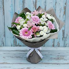 Букет цветов из:  Герберы, Альстромерии и Хризантемы #REPLACE_PRED# Стерлибашево