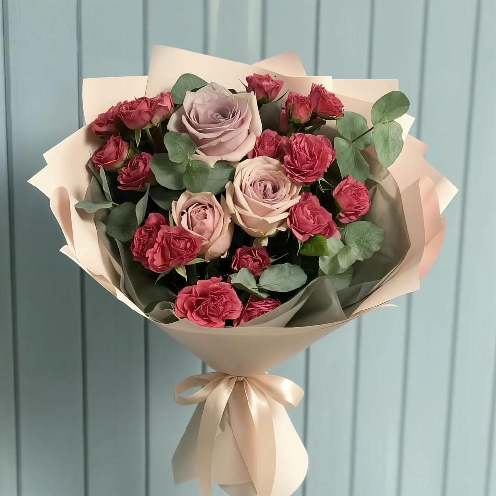 Букет цветов из: Гвоздики и Розы в Стерлибашево