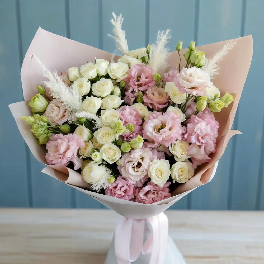 Букет цветов из: Альстромерии и Розы в Стерлибашево