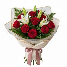 Букет цветов из:  Лилии и Розы в Стерлибашево