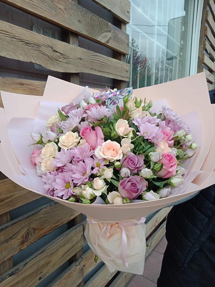 Букет цветов из: Розы и Хризантемы в Стерлибашево