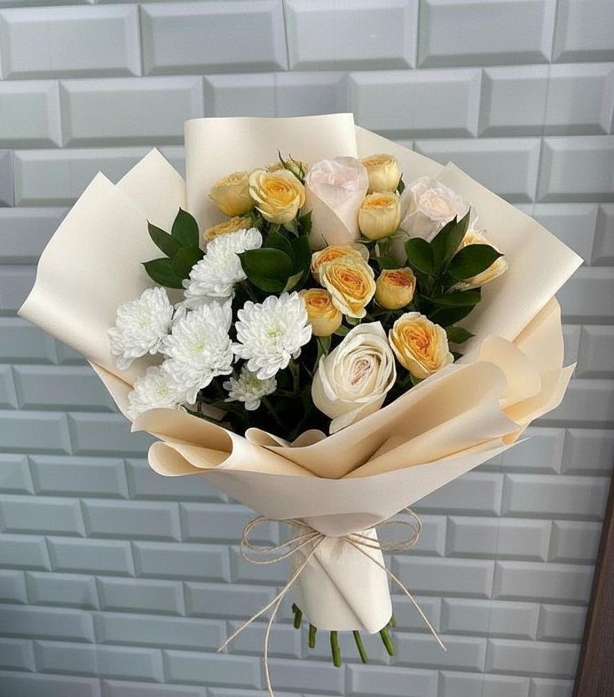 Букет цветов из: Розы и Хризантемы в Стерлибашево