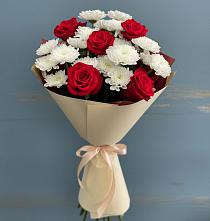 Букет цветов из:  Розы и Хризантемы в Стерлибашево