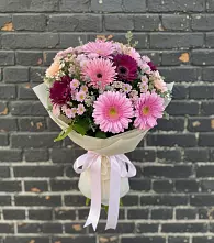 Букет цветов из:  Герберы и Хризантемы в Стерлибашево