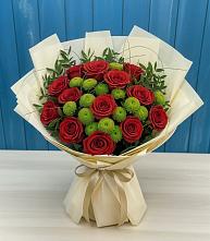 Букет цветов из:  Розы и Хризантемы в Стерлибашево