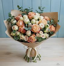 Букет цветов из:  Альстромерии и Розы в Стерлибашево